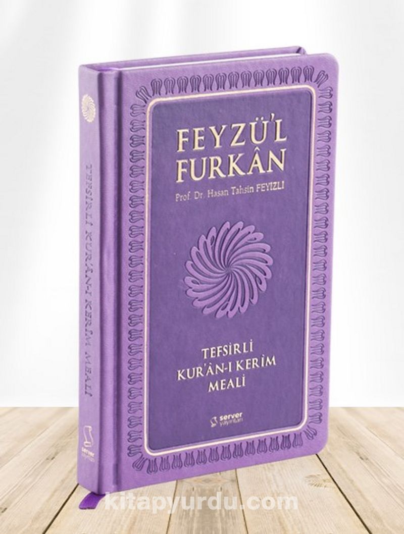 Feyzü'l Furkan Tefsirli Kur'an-ı Kerim Meali (Sempatik Cep Boy - Ciltli) (Lila)