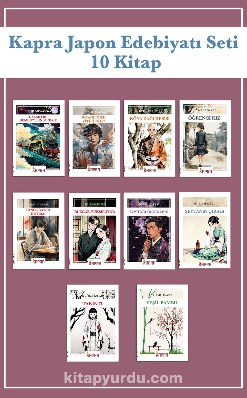 Kapra Japon Edebiyatı Seti (10 Kitap)