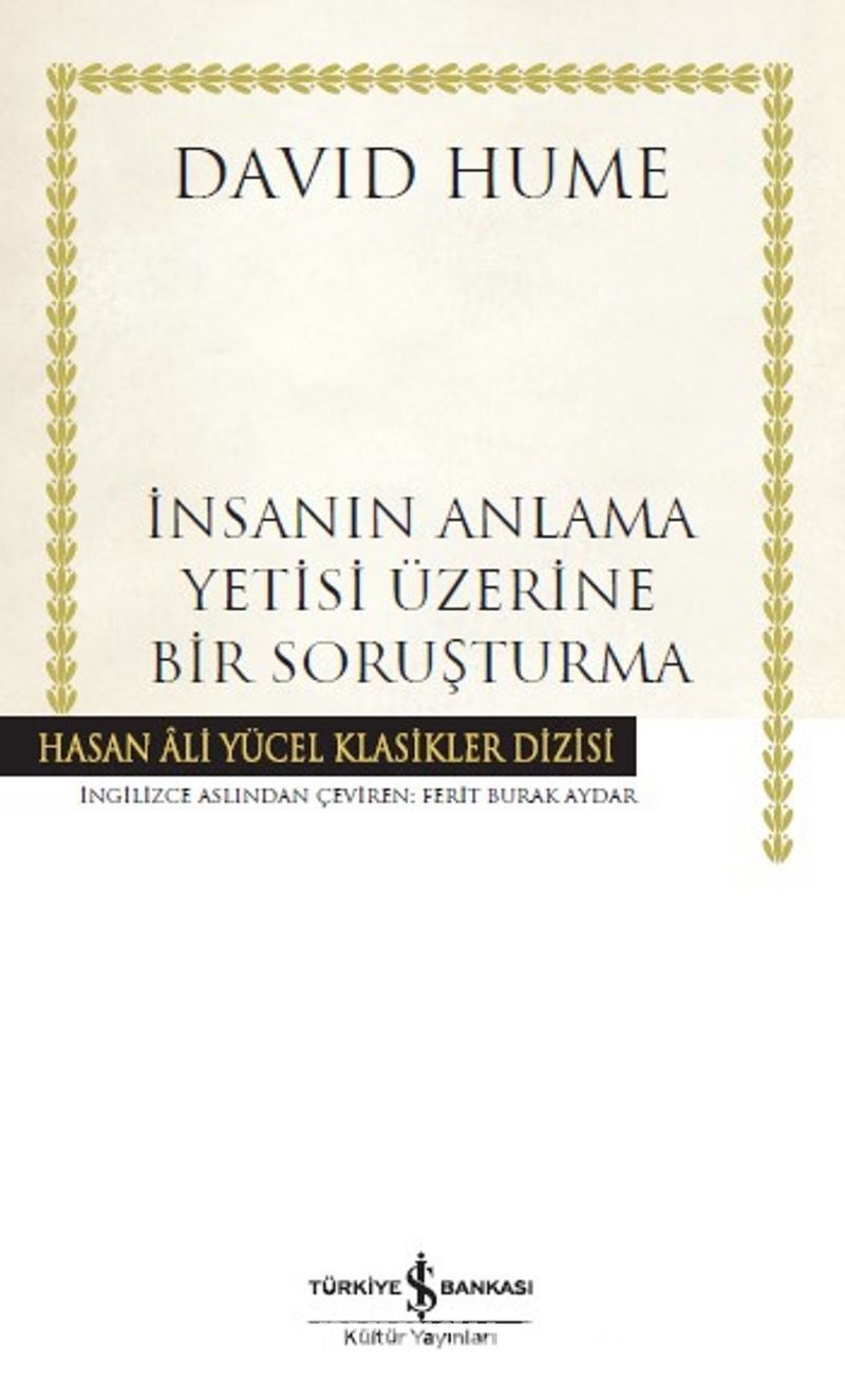 İnsanın Anlama Yetisi Üzerine Bir Soruşturma (Karton Kapak)
