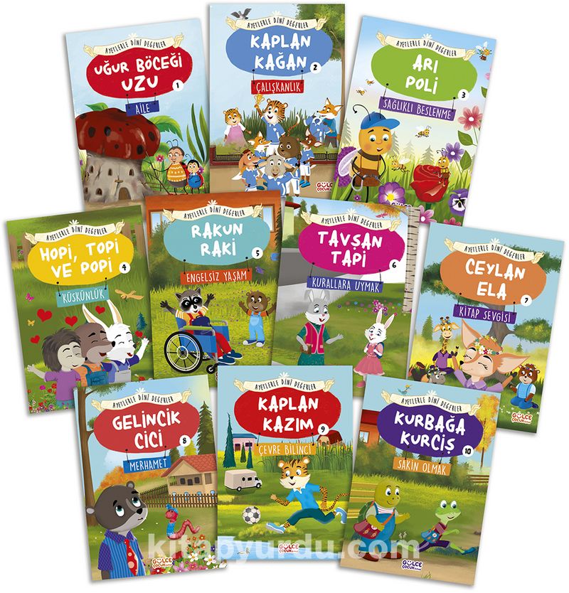 Ayetlerle Dini Değerler Set (10 Kitap)