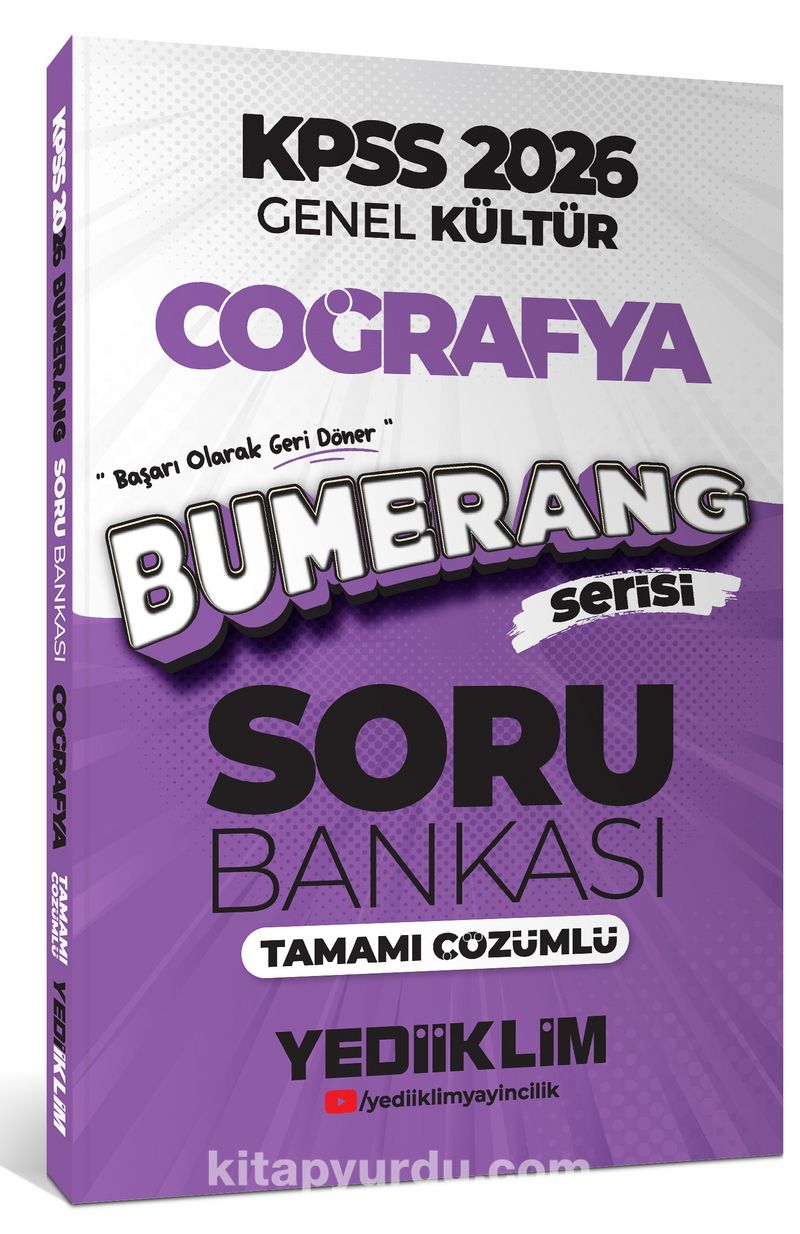 2026 KPSS Genel Kültür Bumerang Coğrafya Tamamı Çözümlü Soru Bankası
