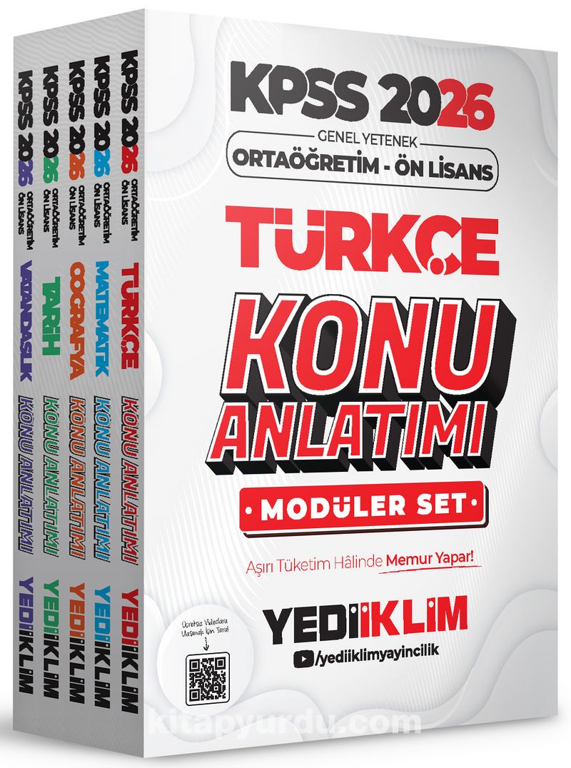 2026 KPSS Ortaöğretim Ön Lisans Genel Yetenek Genel Kültür Konu Anlatımı Modüler Set