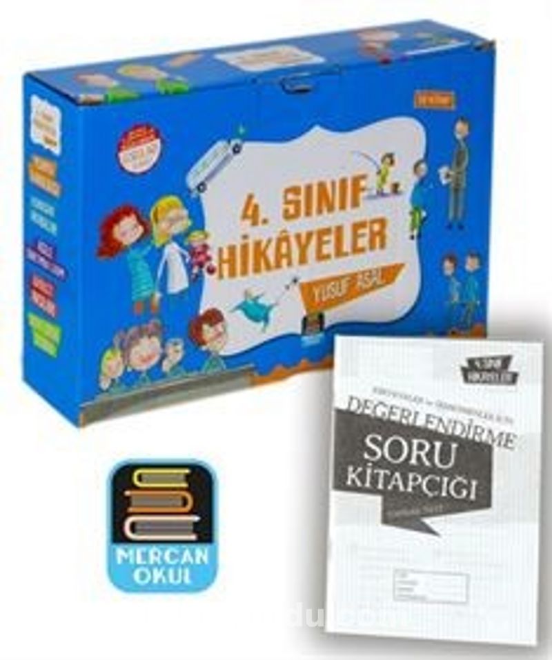 4. Sınıf Hikayeler Okuma Seti 10 Kitap, Soru Kitapçığı İlaveli / Yusuf Asal