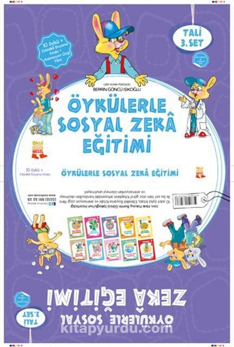 Tali - 3 Öykülerle Sosyal Zeka Eğitimi  (10 Kitap Set)