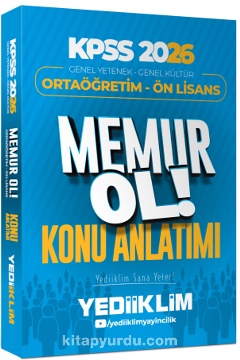 2026 KPSS Genel Yetenek Genel Kültür Ortaöğretim - Ön Lisans Memur Ol Konu Anlatımı