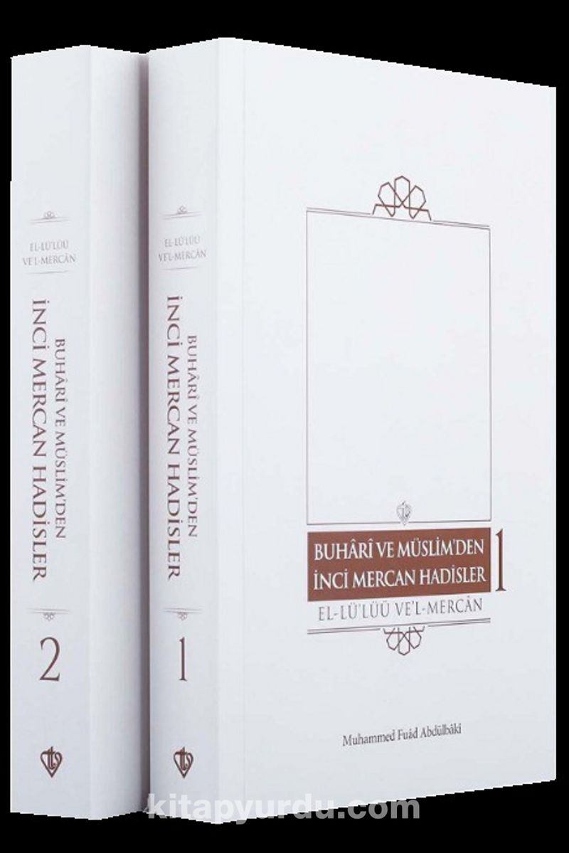 Buhari ve Müslimden İnci Mercan Hadisler El Lü'lüü Vel Mercan Fi Ma İttefeka Aleyhi'ş - Şeyhan (Türkçe Metin İki Kitap  Karton Kapak)