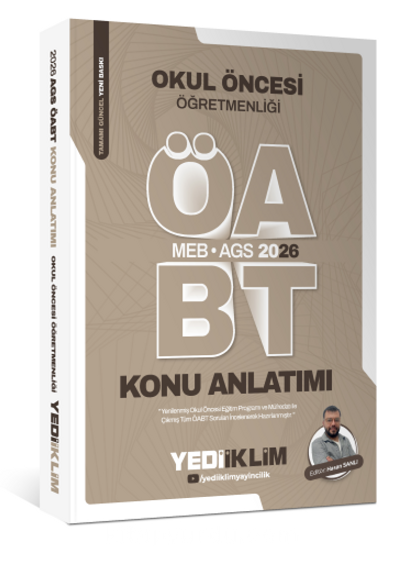 MEB AGS ÖABT Okul Öncesi Öğretmenliği Konu Anlatımı