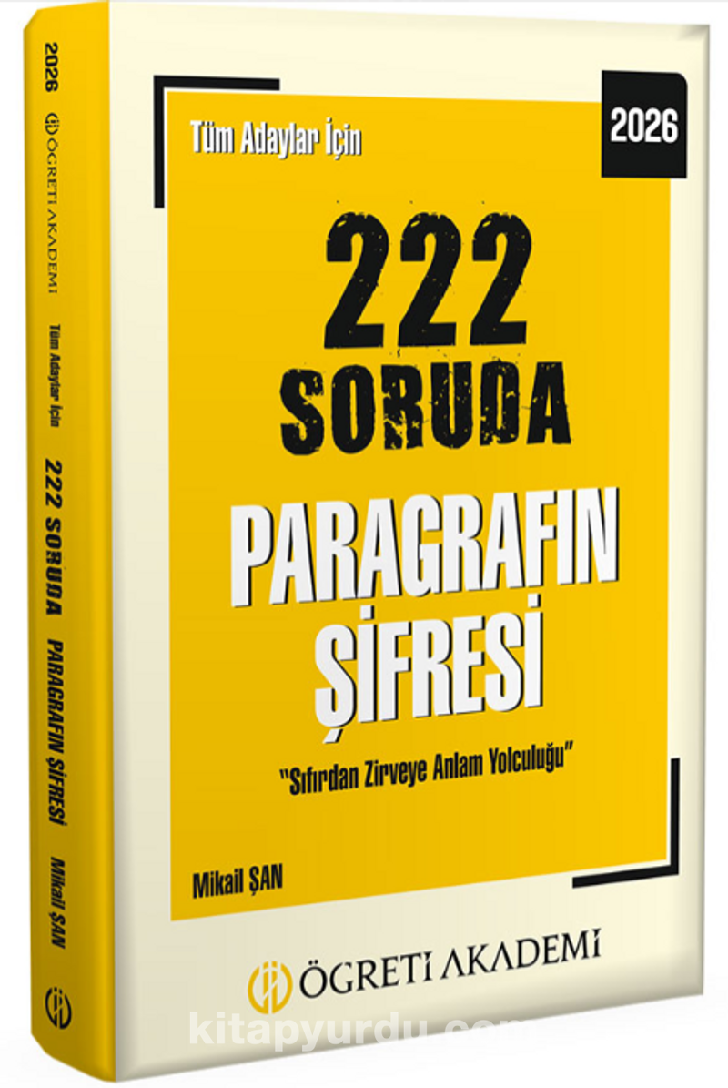 2026 Tüm Adaylar İçin 222 Soruda Paragrafın Şifresi