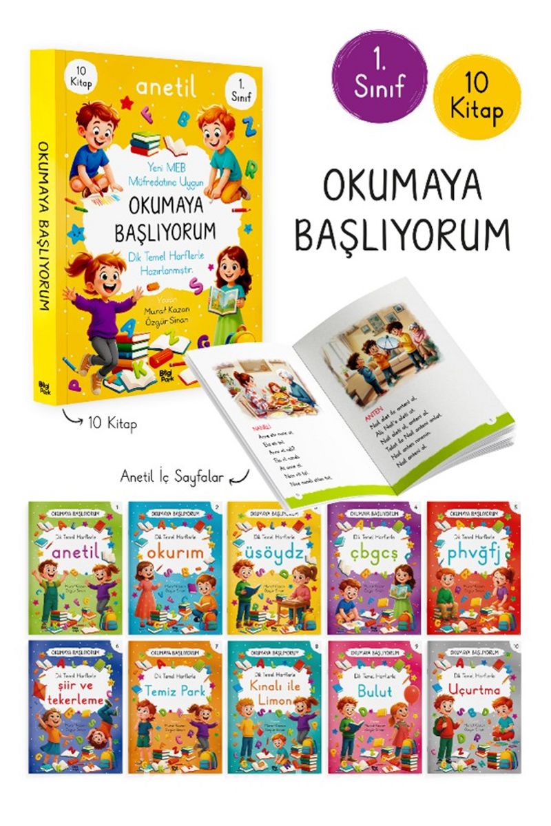 Okumaya Başlıyorum - Anetil (10 Kitap)
