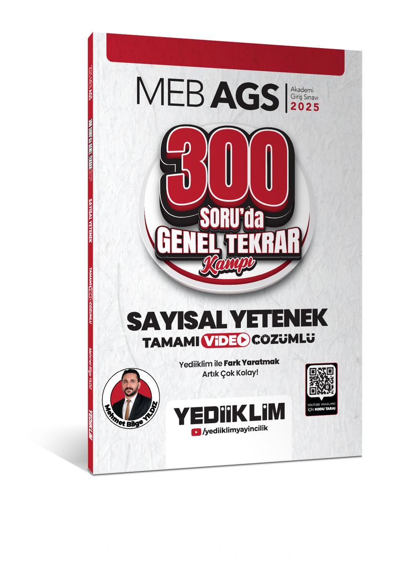 2025 MEB AGS Sayısal Yetenek 300 Soruda Tamamı Video Çözümlü Genel Tekrar Kampı