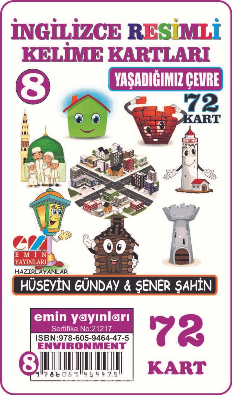 İngilizce Resimli Kelime Kartları 8. Yaşadığımız Çevre