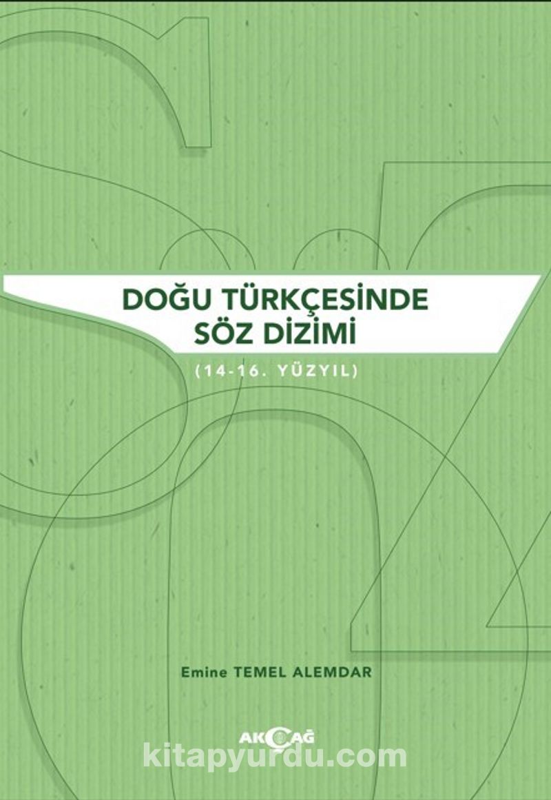 Doğu Türkçesinde Söz Dizimi